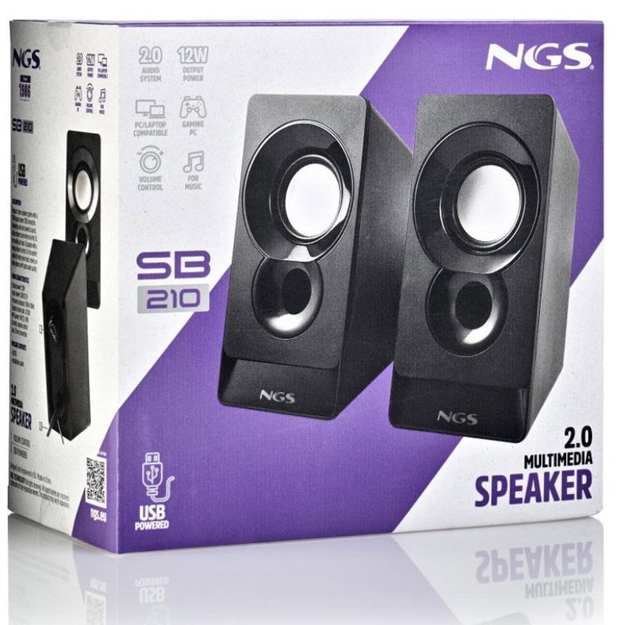 NGS SB210 Altavoces Multimedia 2.0 con Alimentación USB y 12W NGS SB210 Altavoces Multimedia 2.0 con Alimentación USB y 12W